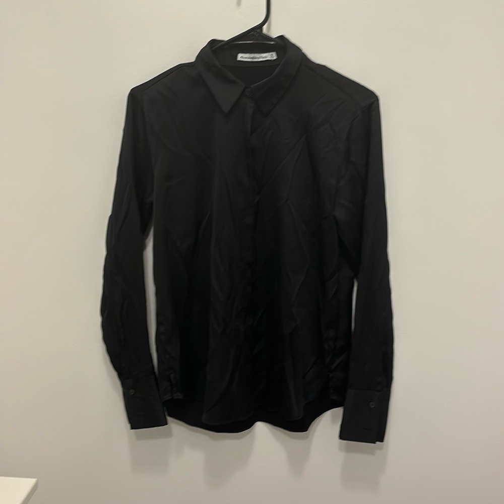 Black Silk Abercrombie and Fitch button up